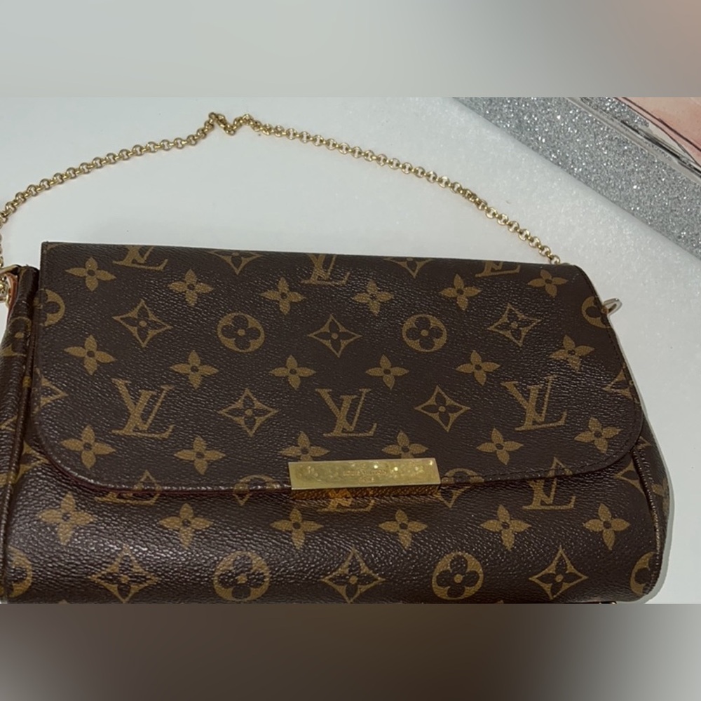 💎DISCONTINUED LOUIS VUITTON FAVORITE MM BROWN MONOGRAM CANVAS BAG💎